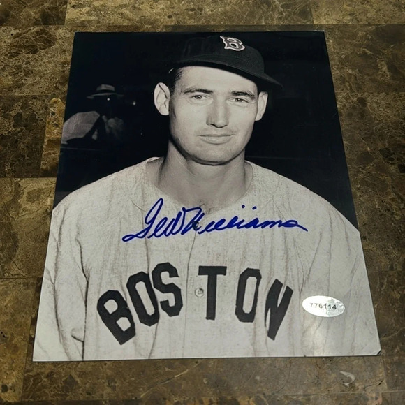 Ted Williams Boston Red Sox autograph photo